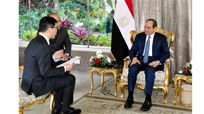 محاور حوار السيسي مع رئيس تحرير صحيفة 