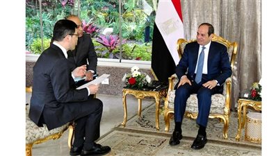 شاهد تفاصيل حوار السيسي لرئيس تحرير صحيفة 