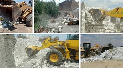 تنفيذ 282 قرار إزالة لأبنية مخالفة في البحيرة (صور)