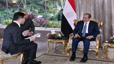 السيسي لصحيفة يابانية: سياستنا الخارجية تقوم على رفض التدخل في شئون الدول.. ونبذل الجهود لوقف إطلاق النار في السودان