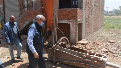 إزالة 27 تعد على أملاك الري بالقليوبية ضمن الموجة ٢١ لإزالة التعديات