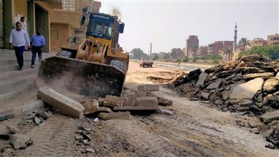 شاهد شارع مستشفي البدرشين قبل وبعد التطوير