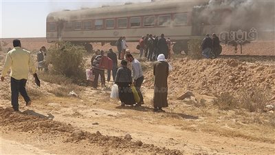 بيان عاجل من السكك الحديدية بشأن حادث قطار مطروح - القاهرة  