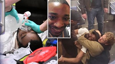 جندى مارينز يقتل مشردا أسود داخل قطار في الولايات المتحدة (فيديو)