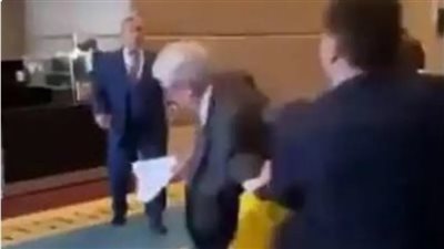 خطف أعلام وضرب، معركة ساخنة بين ممثلي روسيا وأوكرانيا بقمة البحر الأسود (فيديو)