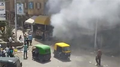 التصريح بدفن جثة شاب لقى مصرعه في حريق مطعم بعين شمس