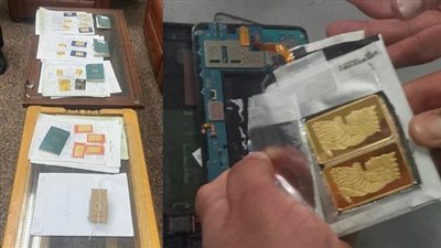 على شكل فيزا وداخل حذاء ولاب توب، إحباط أغرب عملية تهريب سبائك ذهبية بمطار القاهرة 
