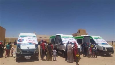 قافلة طبية ضمن حياة كريمة بقرى عدن في الوادي الجديد