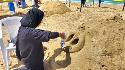انطلاق مهرجان النحت على الرمال في الإسكندرية (صور)