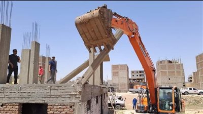 إزالة 12 حالة تعد على الأراضي الزراعية بأرمنت في الأقصر