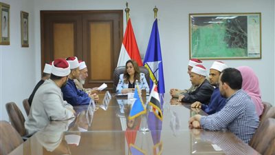 محافظ دمياط تستقبل واعظي القافلة الدعوية لمجمع البحوث الإسلامية