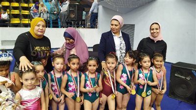 لاعبات جزيرة القباب بالدقهلية يحرزن 4 ميداليات ذهبية في بطولة الجمهورية للجمباز