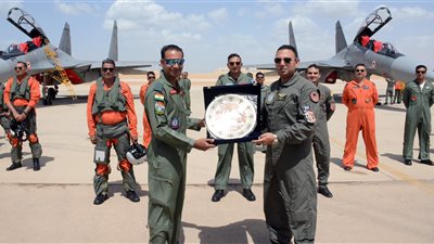 القوات الجوية المصرية والهندية تنفذان تدريبا مشتركا