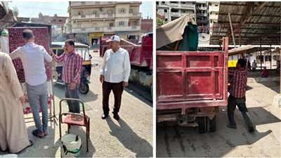 رفع 750 حالة إشغال طريق بنطاق 5 مراكز بالبحيرة (صور)