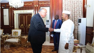 وزير الخارجية يلتقي الرئيس محمد إدريس ديبي في مستهل زيارته لتشاد