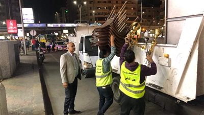 حملة مكبرة لمراجعة الأندية الصحية ورفع 534 حالات إشغال متنوعة بالدقي (صور)