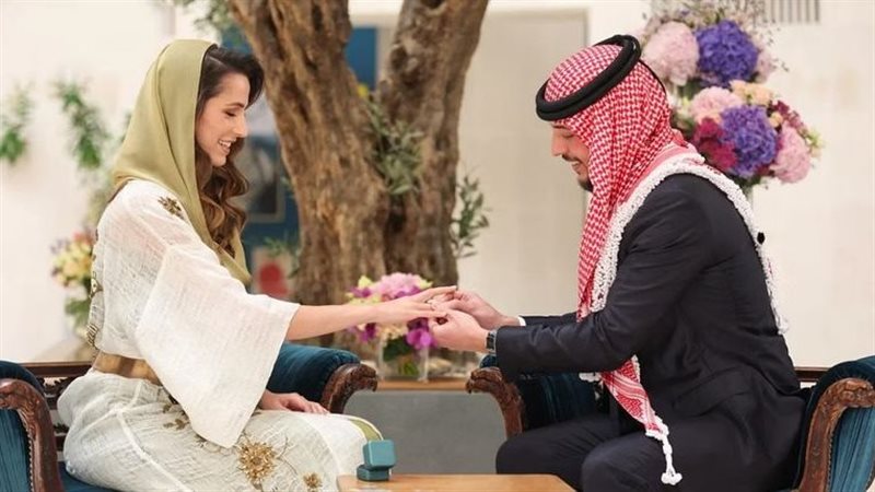 ولي عهد الأردن وخطيبته،