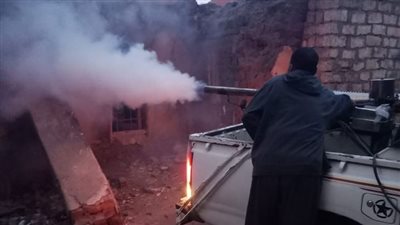 رفع القمامة ورش المصارف للتخلص من ناقلات الأمراض بأبوكبير بالشرقية 