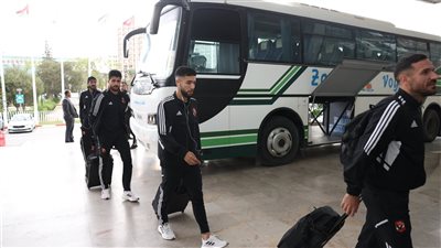 دوري أبطال أفريقيا، بعثة الأهلي تصل لفندق الإقامة في تونس