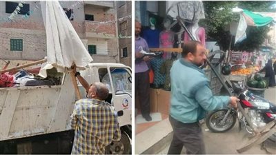 رفع 1115 حالة إشغال طريق بالبحيرة (صور)