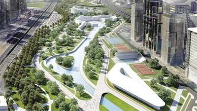 رئيس الوزراء يتفقد أعمال تنفيذ النهر الأخضر بالعاصمة الإدارية الجديدة