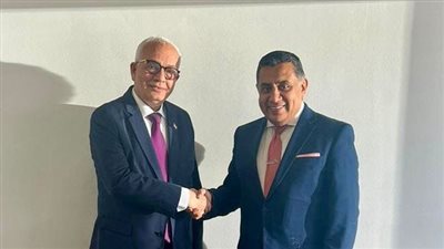 رضا حجازي يلتقى وزير الدولة البريطاني للشرق الأوسط وشمال أفريقيا