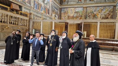 تفاصيل زيارة البابا تواضروس لمتحف الڤاتيكان وكنيسة سيستين