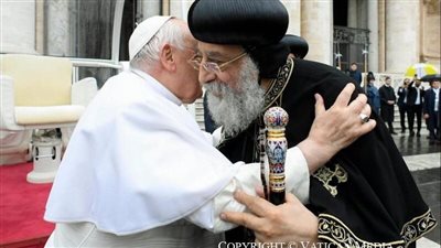 البابا تواضروس خلال لقائه بابا الفاتيكان: ننادي بأن يكون السلام أولوية في العالم