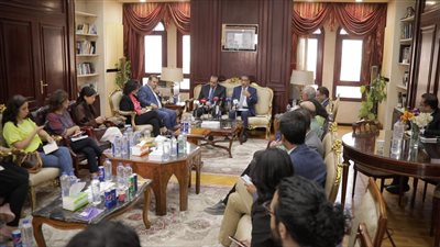 ضياء رشوان يجيب عن أسئلة وسائل الإعلام الأجنبية والعربية حول الحوار الوطني