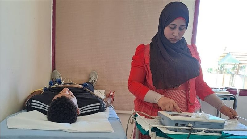 فحوصات طبية للاعبين