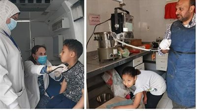 الكشف على 1617 مواطنًا  خلال قافلة طبية مجانية بمركز التحرير بالبحيرة (صور)