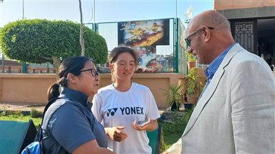 وصول لاعبات الصين للمشاركة في بطولة جزيرة الورد الدولية للتنس بالمنصورة