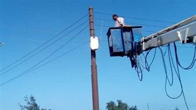 موقف تجديد شبكات الكهرباء ضمن حياة كريمة بمحافظة بني سويف