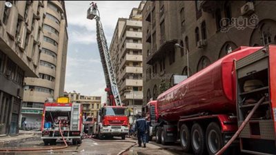 انتداب المعمل الجنائي لمعاينة حريق شقة سكنية في المنيب