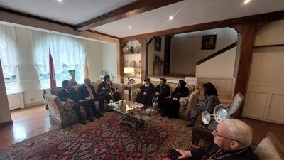 البابا تواضروس يزور سفارة مصر بالفاتيكان