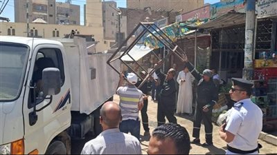 تحرير 27 محضر إزالة إدارية خلال حملة مكبرة بمركز إسنا بمحافظة الأقصر