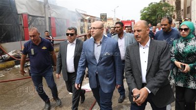 محافظ بني سويف يحيل واقعة حريق معرض شباب مصر للنيابة العامة