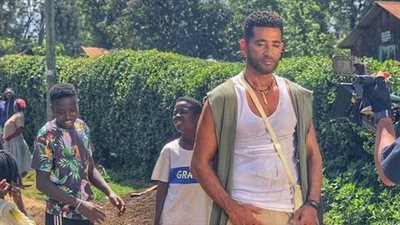 عمرو سعد في كواليس مسلسل الأجهر (صور)