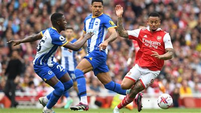 التعادل السلبي يحسم الشوط الأول بين أرسنال وبرايتون في الدوري الإنجليزي (صور)