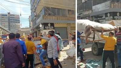 رفع 1765 حالة إشغال طريق في البحيرة (صور)