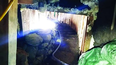 نفق مهول تحت فندق لسرقة أنبوب نفط