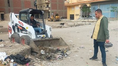 حملة لرش المصارف وأعمال النظافة بفاقوس في محافظة الشرقية 