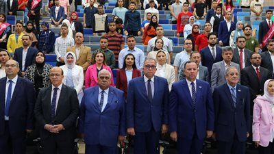 الدكتور أشرف العربي وزير التخطيط السابق في رحاب جامعة المنصورة الجديدة ويحاضر بندوة علمية