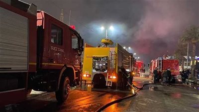 السيطرة على حريق محل عطور بالعتبة