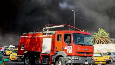 حريق هائل في كلية أهلية وسط العاصمة بغداد