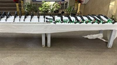 الأمن العام يضبط 45 قطعة سلاح نارى و11 قضية مخدرات فى أسيوط 