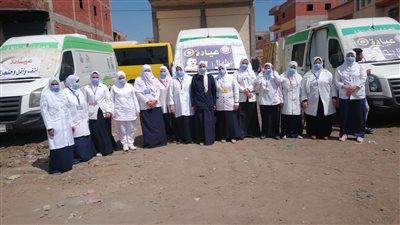 الكشف على 1639 مريضًا في قافلة علاجية في قرية أم الرزق بالدقهلية