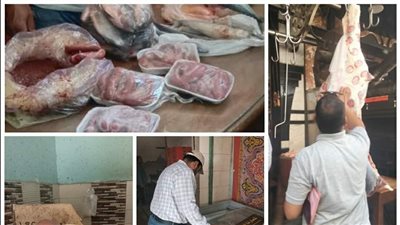تحرير 17 محضرًا وضبط كميات دواجن ولحوم غير صالحة بالبحيرة (صور)