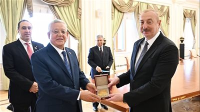 حنفي جبالي يلتقي رئيس جمهورية أذربيجان