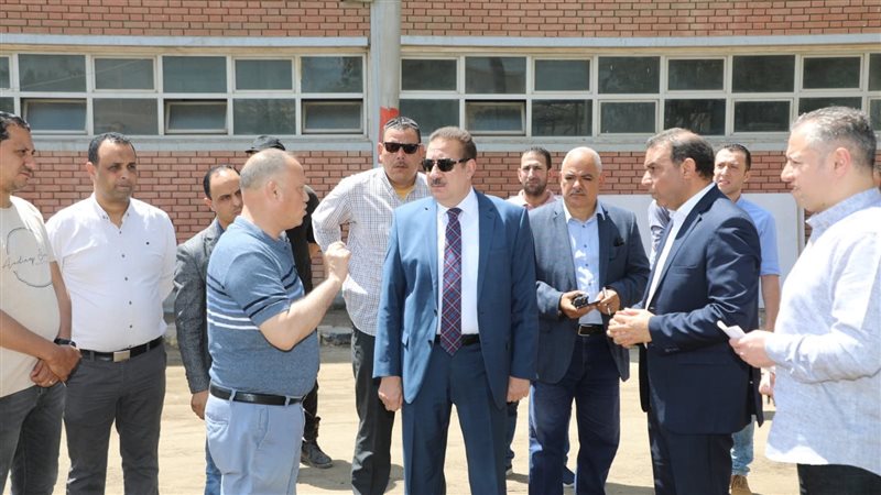 محافظ المنوفية خلال